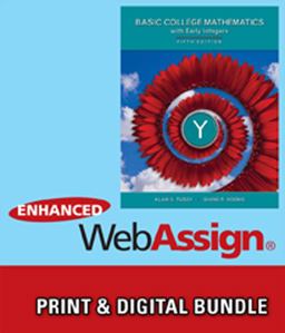 Bundle: Basic Mathematics for College Students with Early Integers, 5th + WebAssign Printed Access Card for Tussy/Koenig's Basic Mathematics for College Students with Early Integers, 5th Edition, Single-Term