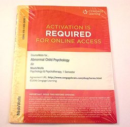 CourseMate, 1 Term (6 Months) Printed Access Card for Mash/Wolfe's Abnormal Child Psychology, 6th