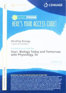 MindTap Biology, 1 Term (6 Months) Printed Access Card for Starr/Evers/Starr's Biology Today and Tomorrow