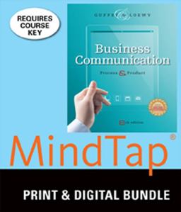 Bundle: Business Communication: Process and Product (with Student Premium Website Printed Access Card), 8th + MindTap Business Communication, 1 Term (6 Months) Printed Access Card