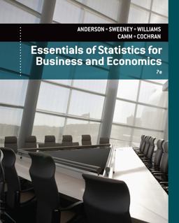 Bundle: Essentials of Statistics for Business and Economics, 7th + MindTap Business Statistics, 1 Term (6 Months) Printed Access Card