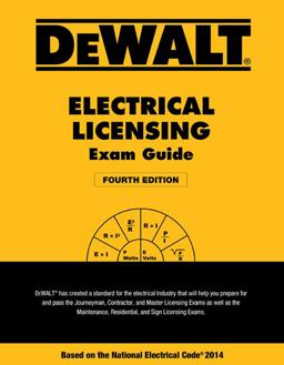 DEWALT Electrical Licensing Exam Guide Based on the NEC 2014 4th 9781305400207 Front Cover