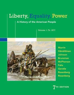 MindTap History, 1 Term (6 Months) Printed Access Card for Murrin/Hämäläinen/Johnson/Brunsman/McPherson/Fahs/Gerstle/Rosenberg/Rosenberg's Liberty, Equality, Power: a History of the American People, Volume 1: To 1877, 7th