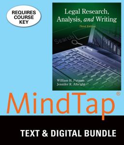 Bundle: Legal Research, Analysis, and Writing, 3rd + LMS Integrated for MindTap Paralegal, 1 Term (6 Months) Printed Access Card