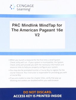 LMS Integrated for MindTap History, 1 Term (6 Months) Printed Access Card for Kennedy/Cohen's the American Pageant, Volume 2