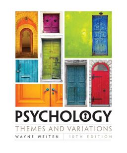 Psychology: Themes and Variations  9781305498204 Front Cover