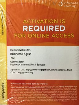 Student Premium Web Site, 1 Term (6 Months) Printed Access Card for Guffey's Business English, 12th