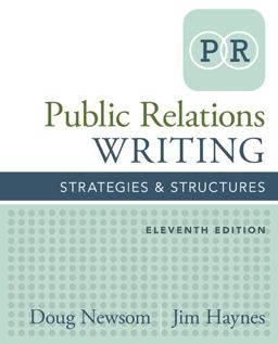 Public Relations Writing: Strategies & Structures  9781305500006 Front Cover