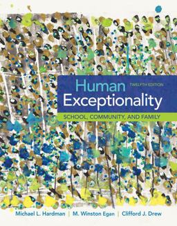 Human Exceptionality: School, Community, and Family  9781305500976 Front Cover