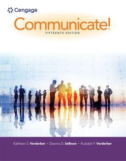 MindTap Speech for Verderber/Verderber/Sellnow's Communicate! [Instant Access], 1 term (6 months) 15th 9781305504325 Front Cover