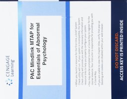 LMS Integrated for MindTap Psychology, 1 Term (6 Months) Printed Access Card for Durand/Barlow's Essentials of Abnormal Psychology