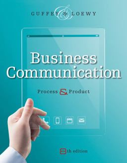 Bundle: Business Communication: Process and Product (Book Only), 8th + LMS Integrated for MindTap Business Communication, 1 Term (6 Months) Printed Access Card