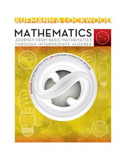 WebAssign Life of Edition Printed Access Card for Aufmann/Lockwoodâe(tm)s Mathematics: Journey from Basic Mathematics Through Intermediate Algebra