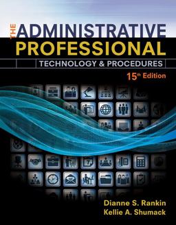 The Administrative Professional: Technology & Procedures  9781305581166 Front Cover