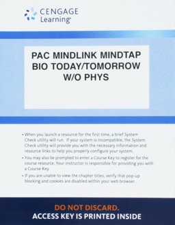 LMS Integrated for MindTap Biology, 1 Term (6 Months) Printed Access Card for Starr/Evers/Starr's Biology Today and Tomorrow Without Physiology, 5th