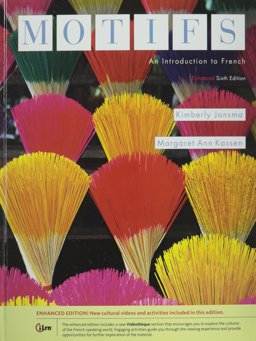 Bundle: Motifs: an Introduction to French, Enhanced, 6th + Student Activity Manual + Premium Web Site, 4 Terms (24 Months) Printed Access Card 6th 9781305596122 Front Cover