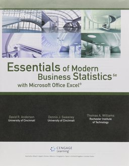 Essentials of Modern Business Statistics with Microsoft Excel