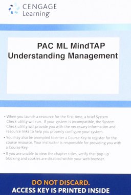 LMS Integrated for MindTap Management, 1 Term (6 Months) Printed Access Card for Daft/Marcic's Understanding Management, 10th