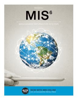 MIS (with MIS Online, 1 Term (6 Months) Printed Access Card) 6th 9781305632004 Front Cover