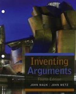 Inventing Arguments:  9781305632264 Front Cover