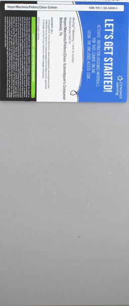 MindTap Marketing for Hoyer/MacInnis/Pieters/Close-Scheinbaum's Consumer Behavior [Instant Access] 1 term (6 months) 7th 9781305640085 Front Cover