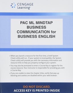 LMS Integrated for MindTap English, 1 Term (6 Months) Printed Access Card for Guffey/Seefer's Business English, 12th