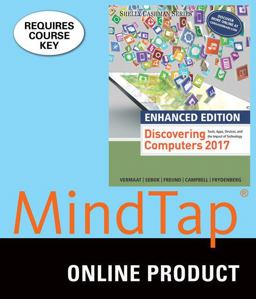 MindTap Computing, 1 Term (6 Months) Printed Access Card for Vermaat/Sebok/Freund/Campbell/Frydenberg Enhanced Discovering Computers ©2017
