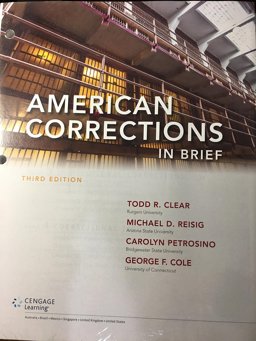 American Corrections in Brief:  9781305664968 Front Cover