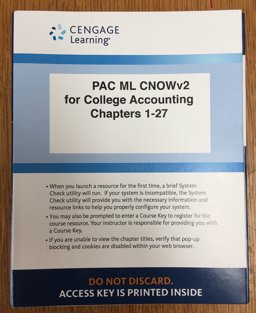 College Accounting, Chapters 1-27