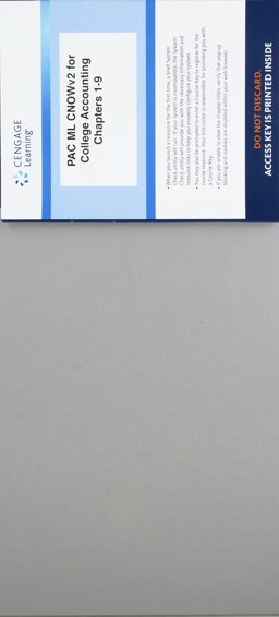 College Accounting, Chapters 1-9