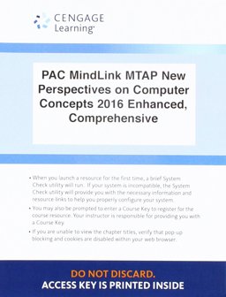 LMS Integrated MindTap Computing, 1 Term (6 Months) Printed Access Card for Parsons' New Perspectives Computer Concepts 2016 Enhanced, Comprehensive, 19th