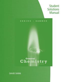 Student Solutions Manual for Ebbing/Gammon's General Chemistry, 11th 11th 9781305673472 Front Cover