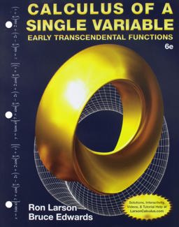 Bundle: Calculus of a Single Variable: Early Transcendental Functions, Loose-Leaf Version, 6th + WebAssign Printed Access Card for Larson/Edwards' Calculus: Early Transcendental Functions, 6th Edition, Multi-Term