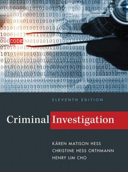 Bundle: Criminal Investigation, 11th + MindTap Criminal Justice, 1 Term (6 Months) Printed Access Card 11th 9781305720466 Front Cover