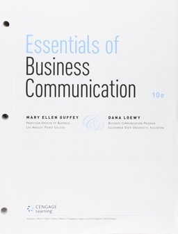 Bundle: Essentials of Business Communication, Loose-Leaf Version, 10th + Premium Website, 1 Term (6 Months) Printed Access Card + Aplia, 1 Term Printed Access Card