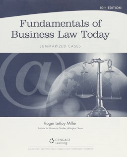Bundle: Cengage Advantage Books: Fundamentals of Business Law Today: Summarized Cases, Loose-Leaf Version, 10th + LMS Integrated for MindTap Business Law, 1 Term (6 Months) Printed Access Card
