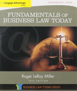 Bundle: Cengage Advantage Books: Fundamentals of Business Law Today: Summarized Cases, 10th + MindTap Business Law, 1 Term (6 Months) Printed Access Card