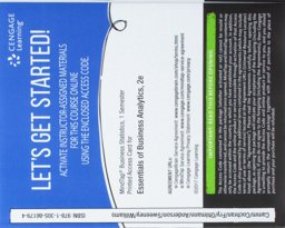 MindTap Business Analytics, 1 Term (6 Months) Printed Access Card for Camm/Cochran/Fry/Ohlmann/Anderson/Sweeney/Williams' Essentials of Business Analytics, 2nd