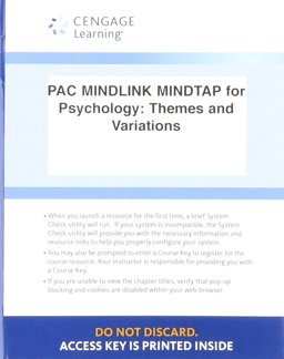 LMS Integrated for MindTap Psychology, 1 Term (6 Months) Printed Access Card for Weiten's Psychology: Themes and Variations, 10th