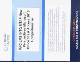 LMS Integrated MindTap Computing, 1 Term (6 Months) Printed Access Card for Shellman/Vodnik's New Perspectives Microsoft Office 365 and Access 2016: Comprehensive