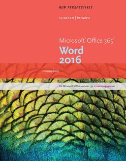 New Perspectives Microsoft Office 365 and Word 2016