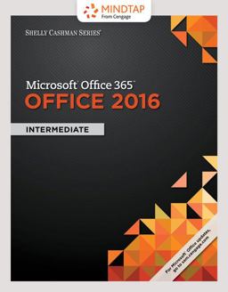 MindTap Computing, 2 Terms (12 Months) Printed Access Card for Freund/Last/Pratt/Sebok/Vermaat's Shelly Cashman Series Microsoft Office 365 and Office 2016: Intermediate