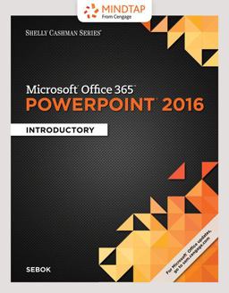 MindTap Computing, 2 Terms (12 Months) Printed Access Card for Sebok's Shelly Cashman Series Microsoft Office 365 and PowerPoint 2016: Comprehensive