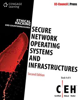 Ethical Hacking and Countermeasures Secure Network Operating Systems and Infrastructures (CEH) 2nd 9781305883468 Front Cover