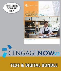 Bundle: College Accounting, Chapters 1-9, Loose-Leaf Version, 22nd + CNOWv2, 1 Term Printed Access Card