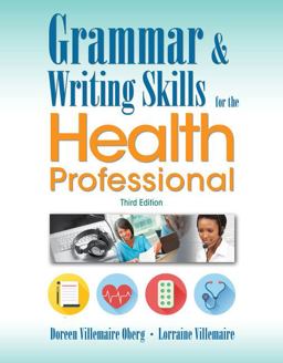 Grammar and Writing Skills for the Health Professional:  9781305945425 Front Cover