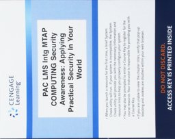 LMS Integrated for MindTap Introduction to Security, 1 Term (6 Months) Printed Access Card for Ciampa's Security Awareness: Applying Practical Security in Your World, 5th