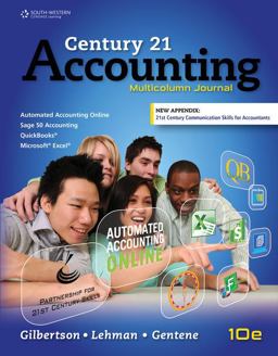 Century 21 Accounting Multicolumn Journal, Copyright Update 10th 9781305947696 Front Cover