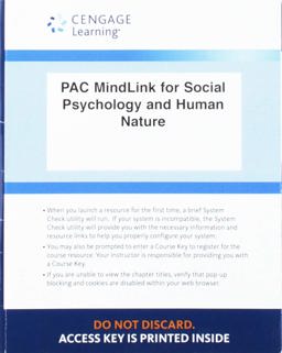 LMS Integrated for MindTap Psychology, 1 Term (6 Months) Printed Access Card for Baumeister/Bushman's Social Psychology and Human Nature, 4th