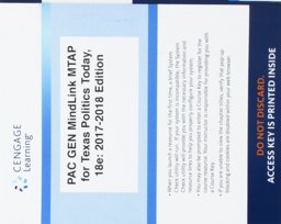 LMS Integrated MindTap Political Science, 1 Term (6 Months) Printed Access Card for Jones/Maxwell/Crain/Davis/Wlezein/Flore's Texas Politics Today 2017-2018 Edition, 18th